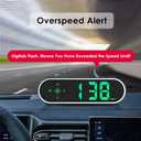 VJOYCAR New Colorful Speedometer HUD GPS Digital Speed Meter MPH KM/H Speedo Head Up Display for Cars Trucks, USB Cable Plug & Play (7 Color/MPH KM/H)