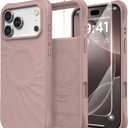 for iPhone 17 Pro Max Case, Compatible with MagSafe, Screen Protector +[Integrated Silicone Camera Control Button], Shockproof Protective Magnetic Case for iPhone 17 Pro Max 6.9", Dune Brown