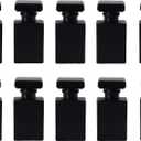 30ML Glass Perfume Bottles Empty Spray Perfume Bottles Square Refillable Portable Empty Refillable Perfume Atomizer Vials Reusable Cosmetic Containers for Perfume Essential Oils Liquids,10 Pack (Black)