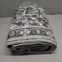 Washable Area Rug 5x8 | Non Slip Area Rug for Living Room, Bedrooms, Dining Room | Ultra-Soft Flannel Carpet Area with Rubber Backing (Charcoal, 5x8)