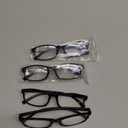 Gaoye +1.75 Reading Glasses Men - Blue Light Blocking Lenses, TR90 Frames, UV400 - Eyeglasses with Clear Vision (A4 Pack Black)