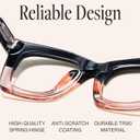 CCVOO 1.5 Style Reading Glasses for Women, Stylish Eyeglasses, Blue Light Readers, Cheaters, (A1 Mix)