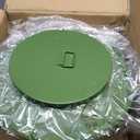 Chicken Feeder No Waste for Coop & Outdoors, 12 Port 20lbs Heavy Duty Metal Chicken Feeder, Poultry Feeder for Backyard Chickens, Smooth Edges for Safe Feeding (Green)