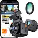 Vantrue E1 Pro 4K Mini Dash Cam Front, STARVIS 2 PlatePix HDR Night Vision Car Camera, Built-in 5G WiFi GPS, 1.54'' IPS Screen, Voice Control, Parking Mode, Support 1TB Max 
