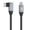 SMALLRIG USB C to USB C Data Cable 1.15ft/ 35cm/ 13.8" (Straight to Angled), Type C 3.2 Gen 2x2 Cable 20Gbps High Speed Data Transfer, Support PD 100W Fast Charging, for iPhone and Cameras etc - 4790