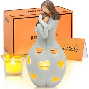 for Mom from Daughter, from Daughter Unique, Mother's Day Birthday, Mom Ideas, Candle Holder W/Flickering Led Flameless Candle