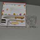 Kibbidea Kids Knife Set 4-Pieces, Stainless Steel, Wooden Handle Kids Knives for Real Cooking, Child Friendly Chef Knife for Cutting Chopping, BPA-free Kitchen Knives for Teenager 8-12