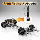 MILLISEC Front Strut Shock Absorber Compatible with 2007-2013 Benz W221 S350/S500/S600/S65 AMG Car Suspensions Strut OEM Replaces# 2213204913, 2213209313