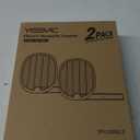 YISSVIC Electric Fly Swatter Foldable Bug Zapper Racket 2 in 1 Mosquito Killer with Purple Attractant Light Rechargeable 1800mAh for Indoor Home Backyard Patio Camping (White-2 Pack)