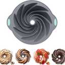 Bunte Cake Pan, Non-Stick 10-Inch Angel Food Cake Pan, Silicone Cake Mold with Metal Reinforced Frame, More Strength for Long-Lasting Performance