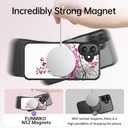 FUNMIKO for iPhone 16 Case Wireless Charging & Military-Grade Protection - Trendy Fruit Design for Women Girls, Matte Non-Slip Phone Cover with Shockproof Corners - Pink Blossoms