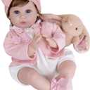 Milidool Reborn Baby Dolls Girl, 22 inch Soft Body Lifelike Realistic Newborn Baby Girl Real Life Baby Dolls with Gift Box Feeding Toy Accessories Set,Gift for Grandma and Kids 3+