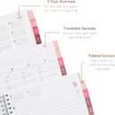 2 x Rileys Academic Planner 2025-2026, Daily, Weekly & Monthly Planner, July 2025 - June 2026, Student Notes Pages, Twin-Wire Binding, Weekly Agenda for School & Work (8 x 6-Inches, Green, Deco)