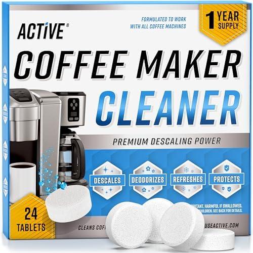 Coffee Machine Cleaner Descaler Tablets - 22 Count, Compatible With Nespresso, Keurig, Ninja, Delonghi, Miele, Coffee Maker Pot Descaling & Cleaning Tabs, Descale Drip Coffe And Espresso Machines