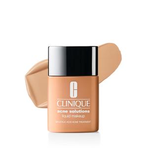 Clinique Acne Solutions Liquid Foundation Makeup With Salicylic Acid For Dry Combination to Oily Skin Types | Medium Coverage, Natural Matte Finish