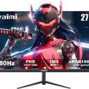Gaming Monitor 27 inch 180Hz 1ms PC Gaming Computer Monitor -FHD 1080P, FreeSync, 1 x HDMI 2.1, 1 x Display Port 1.4, 1 x USB, IPS, Blacklevel Adjust, VESA Compatible,Black
