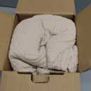 EMME Cotton Throw Blanket for Couch Soft Muslin Blankets 50"x60" Lightweight Breathable Blanket Light Tan All Season Gauze Blanket