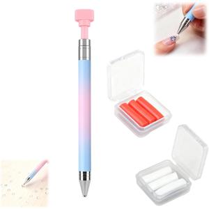 Automatic Refillable Wax Pen,New Diamond Art Painting Pen with Wax,Diamond Art Accessories Refillable Wax Pen for Diamonds Arts Nail DIY Craft,Gem Painting(Gradient Blue)