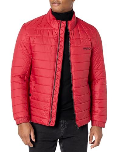 HUGO Men's Lightweight Hooded Puffer Jacket, Size: S HUGO Men's Lightweight Hooded Puffer Jacket, Size: S