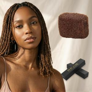 The Fox Afro Kinkys Bulk Human Hair Bundles for Braiding (12 Inch, Medium Brown #4, 50g), 100% Unprocessed Soft 4C Human Hair for Boho Braids, Twists, Dreadlocks & Loc Repair, Kid-Friendly