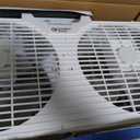 Comfort Zone 9-Inch 3-Speed Reversible Twin Window Fan Dual Blade Window Exhaust Fan with Auto-Locking Expanders, 22.25" to 33" Wide Tabletop Feet & Removable Bug Screen included