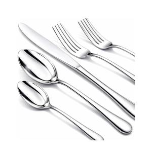 Silverware Set, 40 Piece Stainless Steel Cutlery Sets for 8, Heavy Duty Flatware, Mirror Polished Forks Spoons and Knives Set, Reusable Utensils for Home Kitchen, Dishwasher Safe