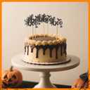 2 x GYGYL 24 PCS Halloween Cupcake Toppers, Glitter Boo Spider Web Bat Cupcake Picks for Halloween Theme Birthday Party Supplies (Boo)