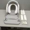 Jool Baby Potty Training Seat with 2 Step Ladder for Toddlers - Splash Guard, Adjustable Height (Gray)