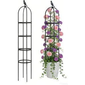 Garden Trellis 67in, Plant Trellis for Climbing Plants, Outdoor Indoor Heavy Duty Plant Trellis for Potted Tomatoes, Clematis, Vines, Flowers, Vegetables.