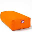 Rectangular Cotton Yoga Bolster, Yoga Pillow, Yoga Cushion, Yin yoga Bolster, Iyengar yoga bolster (Orange)