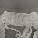 MIRACMODA Woman Off Shoulder Ruched Tie Back Crop Top Summer Lantern Sleeve Boho Shirt Blouse (Medium)