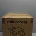 13.74 Qt Pool Cooler for Above Ground Pools, with 5 Ice Pack, Hard Cooler with Handle, Portable Above Ground Pool Accessories,Cans Keep Cold for 1-3 Days, Suitable for Poolside,Camping, Fishing