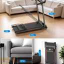 Treadmills for Home, Walking Pad with Incline, Caminadoras para Hacer Ejercicio, 0.6-6.2 MPH Portable Foldable Under Desk Caminadora, Eléctrica Casa Tredmill, Folding Compact Running Machine