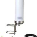 Omni Directional Outdoor 4G 5G LTE GSM Cellular Antenna for Routers and Cell Phone Signal Booster/Wide Band 698-6000mhz 10dBi Higher Gain Longer Range External 4G LTE Antenna