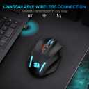 Redragon M913 MAX Wireless Gaming Mouse, 26000 DPI MMO Optical Mouse with 16 Programmable Buttons, BT & 2.4G Wireless, Software Supports DIY Keybinds