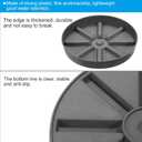 PATIKIL Plant Pot Saucers 7.5 Inch, 3 Pack Plastic Round Plant Pot Thicker Flower Drip Tray for Indoor Outdoor, Gray