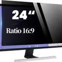Computer Privacy Screen 24 Inch, Display Privacy Shield for 16: 9 Aspect Ratio, Monitor Anti-Glare & Privacy Filters, Anti-Blue Light, Removable