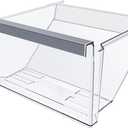 UPGRADED W11162446 Refrigerator Crisper Drawer Compatible with Whirlpool Refrigerator Drawer Replacement W11046495 Whirlpool Drawer Replacement WRS325SDHZ08 WRS321SDHZ01, WRS315SDHM08 Fridge Drawer