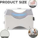 Side Sleeper Pillow, Knee Pillow for Side Sleepers, Smooth Spine Alignment Pillow, Sciatica Pain Relief Pillow (Grey)-2PCS