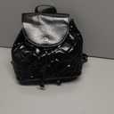 Quilted Mini Backpack for Women, Vegan Leather Convertible Backpack Purse with Magnetic Closure