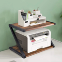 Printer Stand Desktop Copy Rack Printer Stand Double Storage Rack File Shelves Bookshelf Shelves Home Office Storage Kitchen Sundries Storage Storage Rack