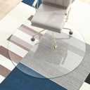 NeuType Glass Chair Mat, Tempered Glass Office Chair Mat for Carpet or Hardwood Floor - Effortless Rolling, Easy to Clean, Best for Your Home or Office Floor (46" Round x 1/4", Transparent)