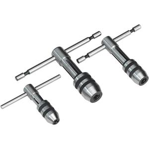 PRAZTECH ATW-0053 Adjustable T-Handle Tap Wrench Set  3 Piece M1-M4 / M4-M8 / M6-M12