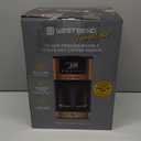 West Bend Timeless 12-Cup Programmable Coffee Maker with Brew Strength Selector for Hot and Iced Coffee, Includes 1-4 Cup Brew Option and Permanent Filter (Blue/Gold)
