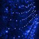 Dazzle Bright Christmas Net Lights, 360 LED 12FT x 5 FT Green Wire Waterproof Connectable String Lights with 8 Modes, Christmas Outdoor Light for Bushes Garden Party Wedding Holiday Decoration (Blue)