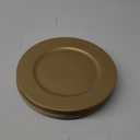 ZEAYEA 12 Pack Gold Charger Plates, 13 Inch Plastic Round Dinner Charger Plates for Wedding Party, Elegant Tabletop Decor
