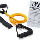 Black Mountain Products Single Resistance Band - Door Anchor and Starter Guide Included (Orange)