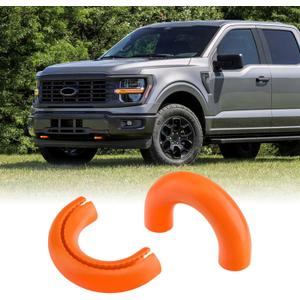 Tow Hook Covers for Ford F150 2004-2026 Bronco Base/Big Bend/Outer Banks 2021-2026 Compatible with Toyota Tundra Accessories 2017-2021|(Bright Orange).