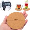 300 PCS 4 Inch Round Self-Adhesive Cork Sheets for Coasters, Cork Coaster Backing Pad for Home Tabletop Decoration