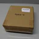 KINLINK 6x6 Picture Frame White Set of 4, Wooden Square Photo Frames Matted 4x4 with Plexiglass for 4x4 with Mat or 6x6 without Mat for Table and Wall Display